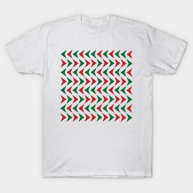 Christmas Patterns T-Shirt by CateBee8